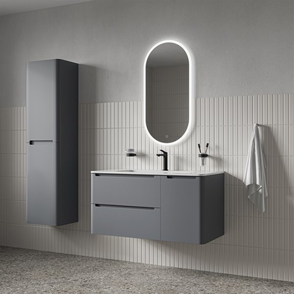 Пенал подвесной, 40 см, темно-серый, Edifice, IDDIS EDI40D0i97,