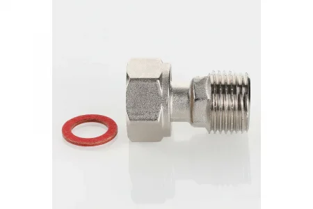 Полусгон прямой VALTEC с накидной гайкой, 1/2"x1/2" (VTr.613.N.0404)