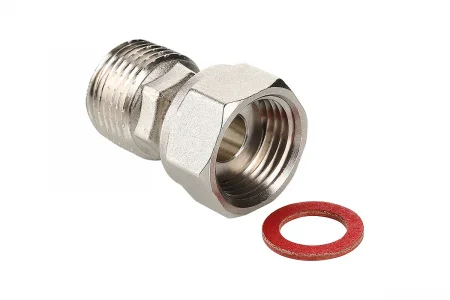 Полусгон прямой VALTEC с накидной гайкой, 1/2"x1/2" (VTr.613.N.0404)