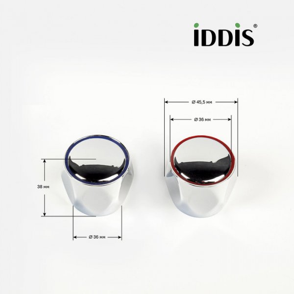 Маховик для смесителя " IDDIS" 8*24 хром (пара) 991RN241SM