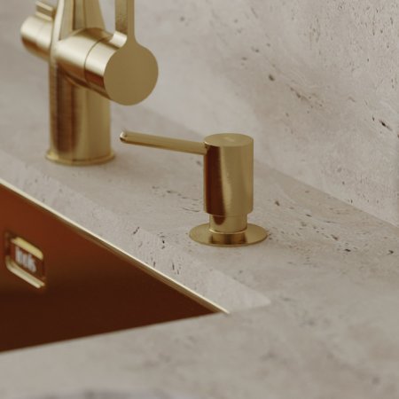 Дозатор, латунь, PVD матовое золото, Kitchen Line, ID SDIMG00i59,