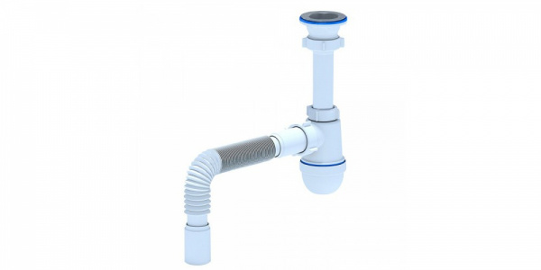Сифон-колба с гофрой d1.1/2"-40/50 ANI Грот А-0115