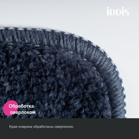Набор ковриков для ванной комнаты, 65х45 + 45х45, микрофибра, синий, ID PSET05Mi13,