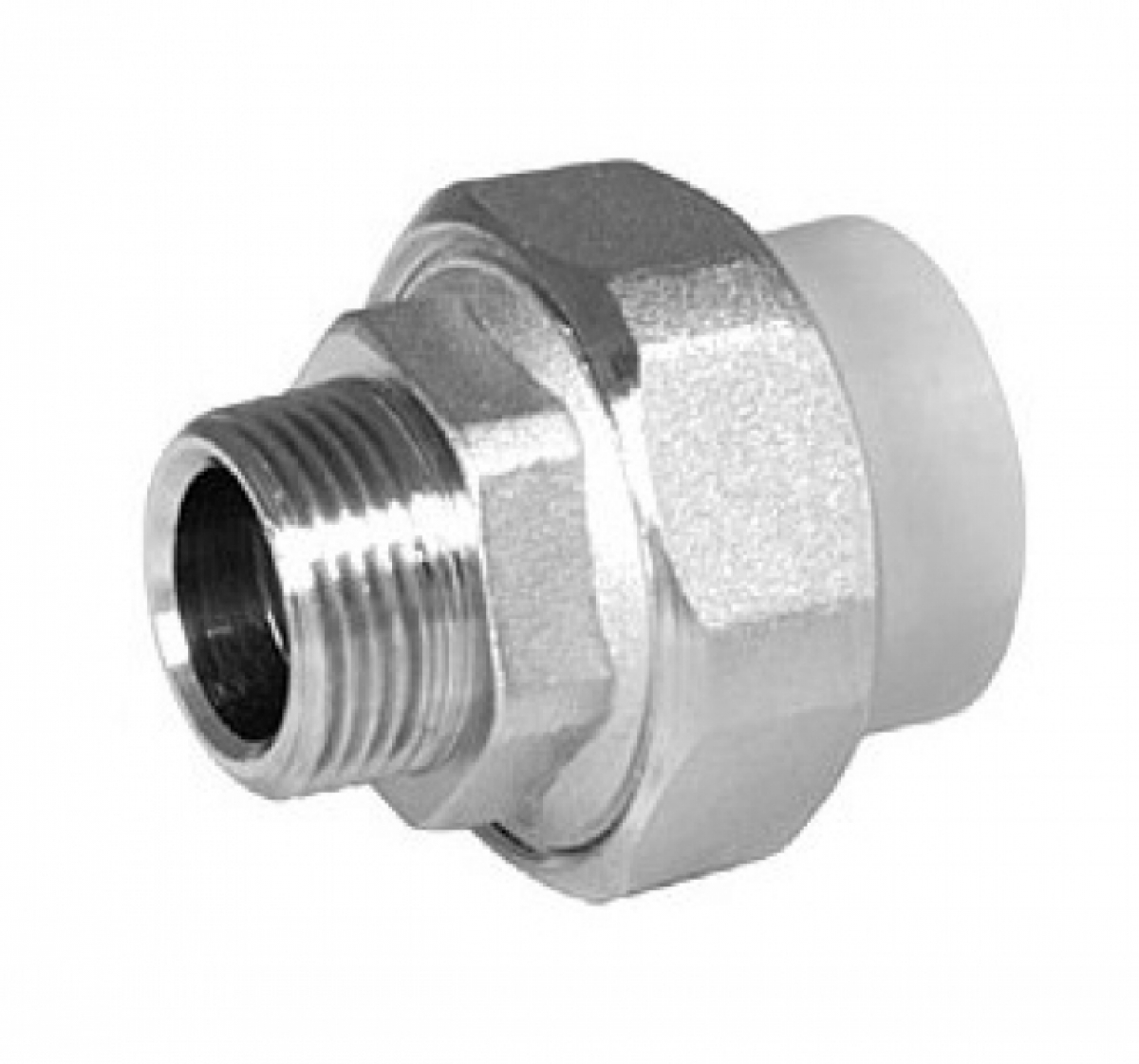 Муфта комб. разъёмная (н.р.) 25-1/2" (Tebo)