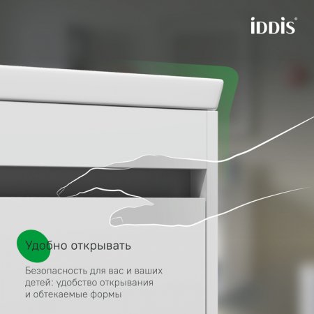 Тумба с умывальником, подвесная, с нишей, 80 см, белый, Zodiac X, ID ZDX80WNi95K,