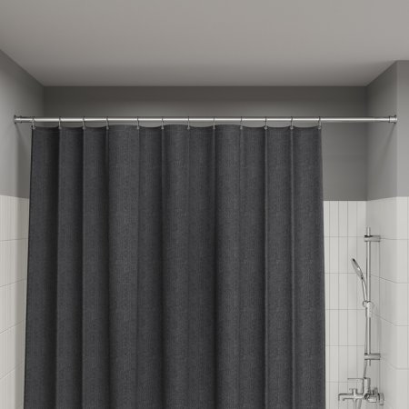 Карниз для ванной комнаты, 110-200 см, хром глянцевый, Elegante, ID RSC0120i14,