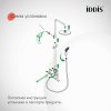 Смеситель с верхним душем и изливом IDDIS "Ray" RAYSB3Fi06