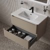 Тумба с умывальником, подвесная, 80 см, капучино, Edifice, ID EDI80C0i95K,