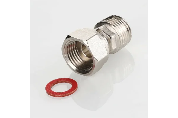 Полусгон прямой VALTEC с накидной гайкой, 1/2"x1/2" (VTr.613.N.0404)