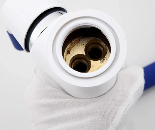 Смеситель кухни "FRAP" F-4034 отдельный корпус, гайка белый/хром
