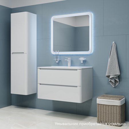 Тумба подвесная, 80 см, белый, Edifice, ID EDI80W0i95,