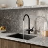 Смеситель для кухни с каналом для фильтрованной воды, черный матовый, Pure, ID PURBLFJi05,