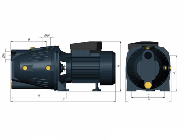 Насос "UNIPUMP" JET 100 L поверхностный