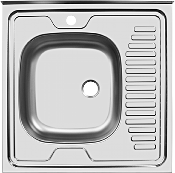 Мойка "Юкинокс" Стандарт STD600*600-4/5С- накладная, правое крыло (без акс.)