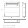 Зеркальный шкаф "IDDIS New Mirro 80" двухдверный, цвет белый арт.NMIR802i99
