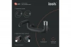Смеситель ванны c управлением Push Control IDDIS "Twist" черный матовый TWIBLBTi02WA