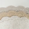 Коврик для ванной комнаты, 50x80, овал, хлопок, серый, ID DSOS02Ci12,