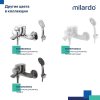 Смеситель для ванны, черный матовый, Rora, MI RORBL00M02,