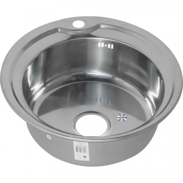 Мойка MELANA 510 N 0,6/170 врезная круглая с сифоном (018a N*15)