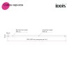 Карниз для ванной комнаты, 110-200 см, белый, ID SRW0120i14,