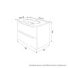 Тумба подвесная, 80 см, капучино, Edifice, ID EDI80C0i95,