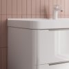 Тумба с умывальником, подвесная, 100 см, белый, Cloud X, ID CLX10W0i95K,