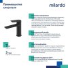 Смеситель для умывальника, черный матовый, Azure, MI AZUBL00M01,