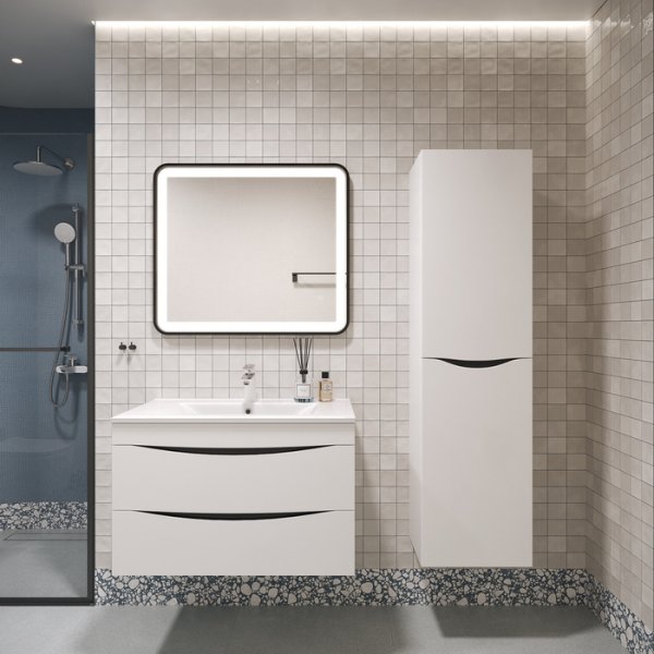 Тумба подвесная IDDIS Cloud, CLO80W0i95 белая ,80 см.