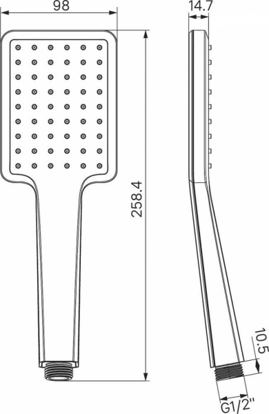Смеситель ванны IDDIS "Slide" SLIGM00i02 шар. графит
