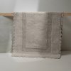 Коврик для ванной комнаты, 70x120, прямоугольный, хлопок, серый, ID DSQL02Ci12,