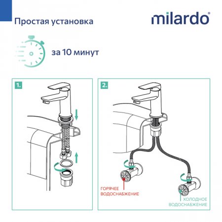 смеситель для умывальника, глянцевый хром, Maks, MI MAKSB00M01,