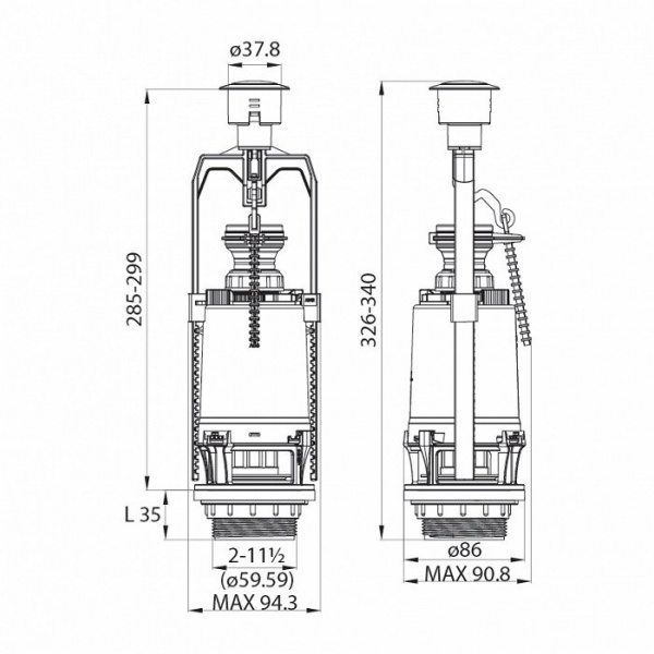 Арматура "IDDIS F012400-04 тип А" НП 1-кнопка