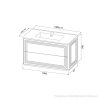 Тумба подвесная, 100 см, белый, Oxford Neo, ID OXN10W0i95,