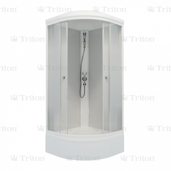 Кабина душевая "Triton Лайт В4 900*900*2315" (средний поддон+сифон D50)