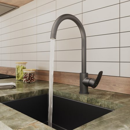 Смеситель для кухни с каналом для фильтрованной воды, графит, Rora, Mi RORGMFJM05,