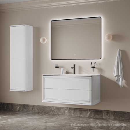 Тумба подвесная, 100 см, белый, Oxford Neo, ID OXN10W0i95,