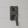 Встраиваемая система с тропическим и ручным душем, матовый графит, Parker, ID PARGM02i67,