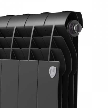 Радиатор биметаллический Royal Thermo BiLiner 500 (Noir Sable - чёрный) (1 секция)