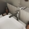 Смеситель для настольного умывальника, хром глянцевый, Leap, MI LEASB01M01,