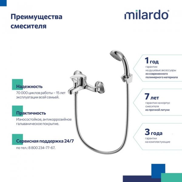 Смеситель для ванны, Simp, MI SIMSB00M02,