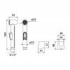 Душевой комплект, гигиенический, 010, ID 0101F15I20,