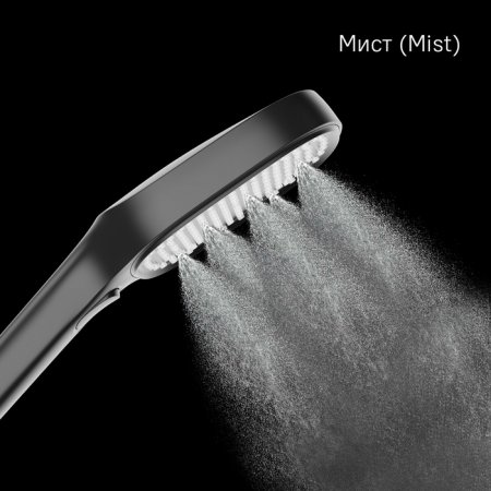 Лейка для душа, черная матовая, 3F, Ideal Spa, MI ILS3FB0M18,