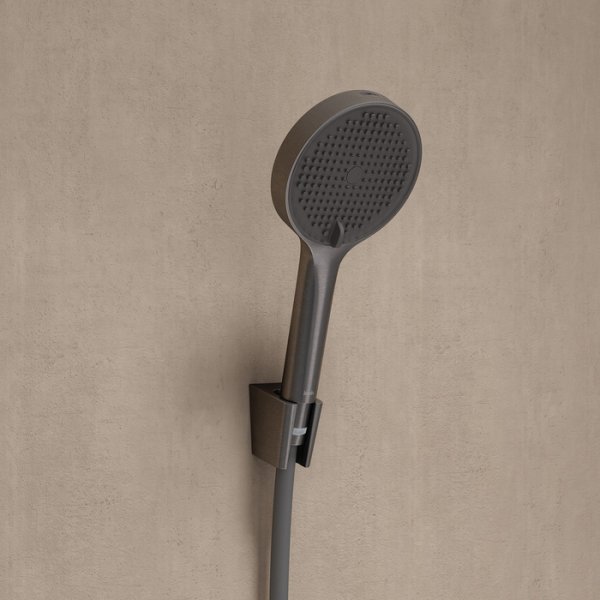 Шланг для душа, графитовый матовый, силиконовый, 1,5м, Optima Home, ID OPH15GLi19,