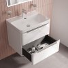 Тумба с умывальником, подвесная, 70 см, белый, Cloud X, ID CLX70W0i95K,