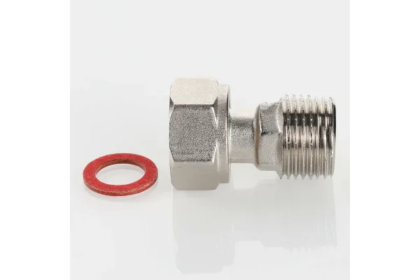 Полусгон прямой VALTEC с накидной гайкой, 1/2"x1/2" (VTr.613.N.0404)