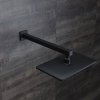 Кронштейн для верхнего душа в стену, квадратный, черный матовый, Optima Home, ID OPH40BSi61,