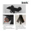 Смеситель ванны c управлением IDDIS "Shelfy" цвет черный матовый SHEBLBTi02WA