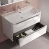 Тумба с умывальником, подвесная, 100 см, белый, Cloud X, ID CLX10W0i95K,