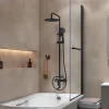 Смеситель с верхним душем и изливом IDDIS "Ray" RAYBL3Fi06 черный матовый
