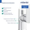 Смеситель для кухни c гибким изливом, хром глянцевый, Poli, MI POLSB0FM05,